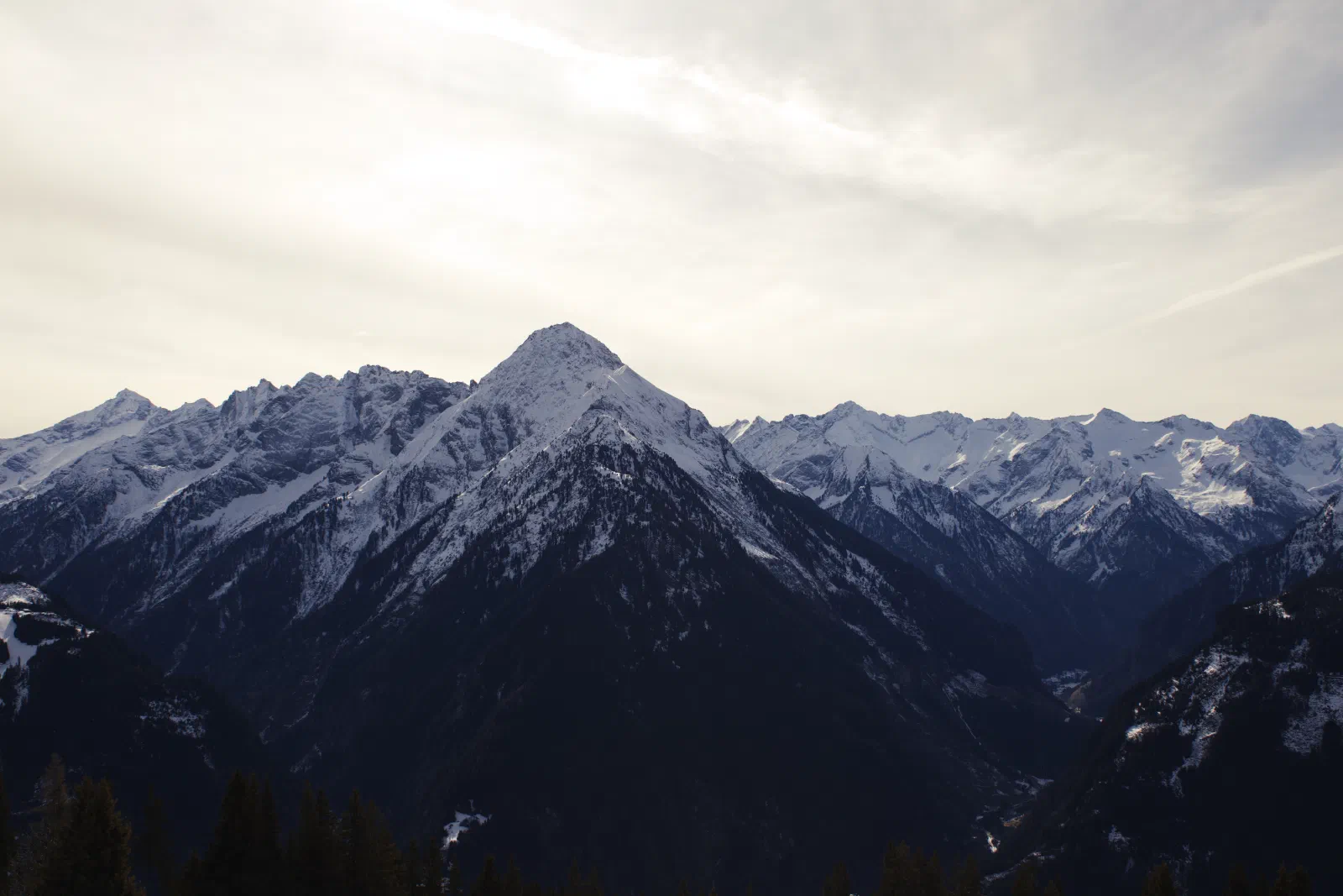 Mountain panorama from the Penken