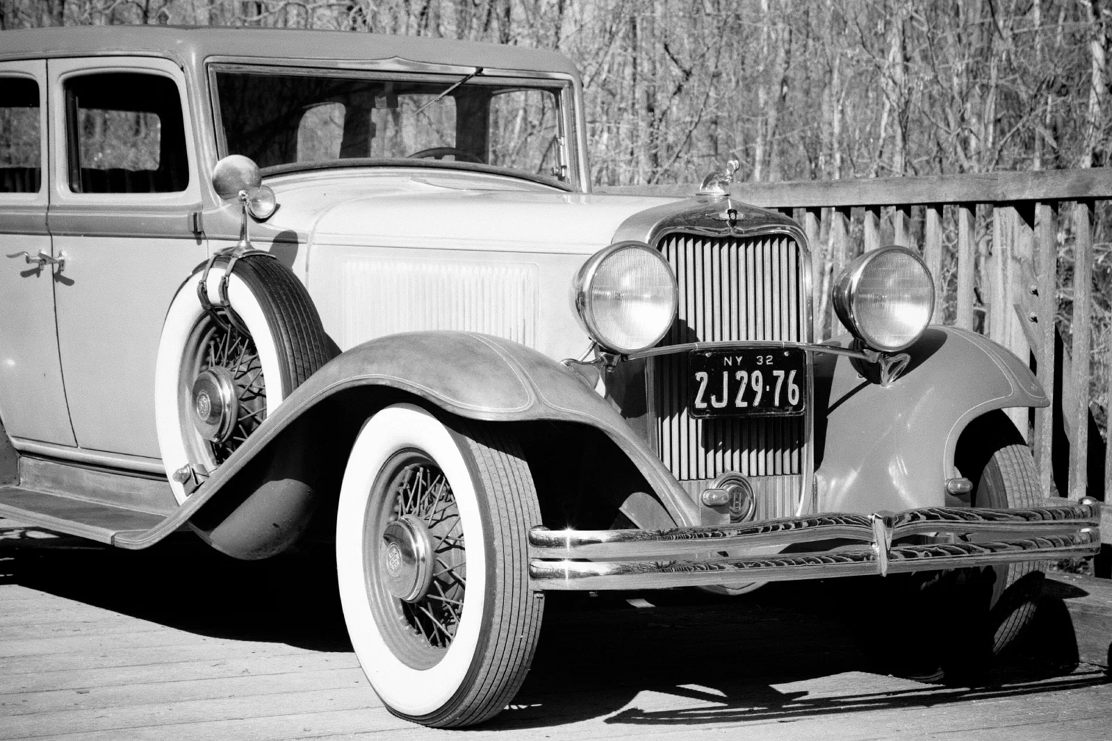 1932 Dodge Eight Series DK, front three-quarter view from lower angle