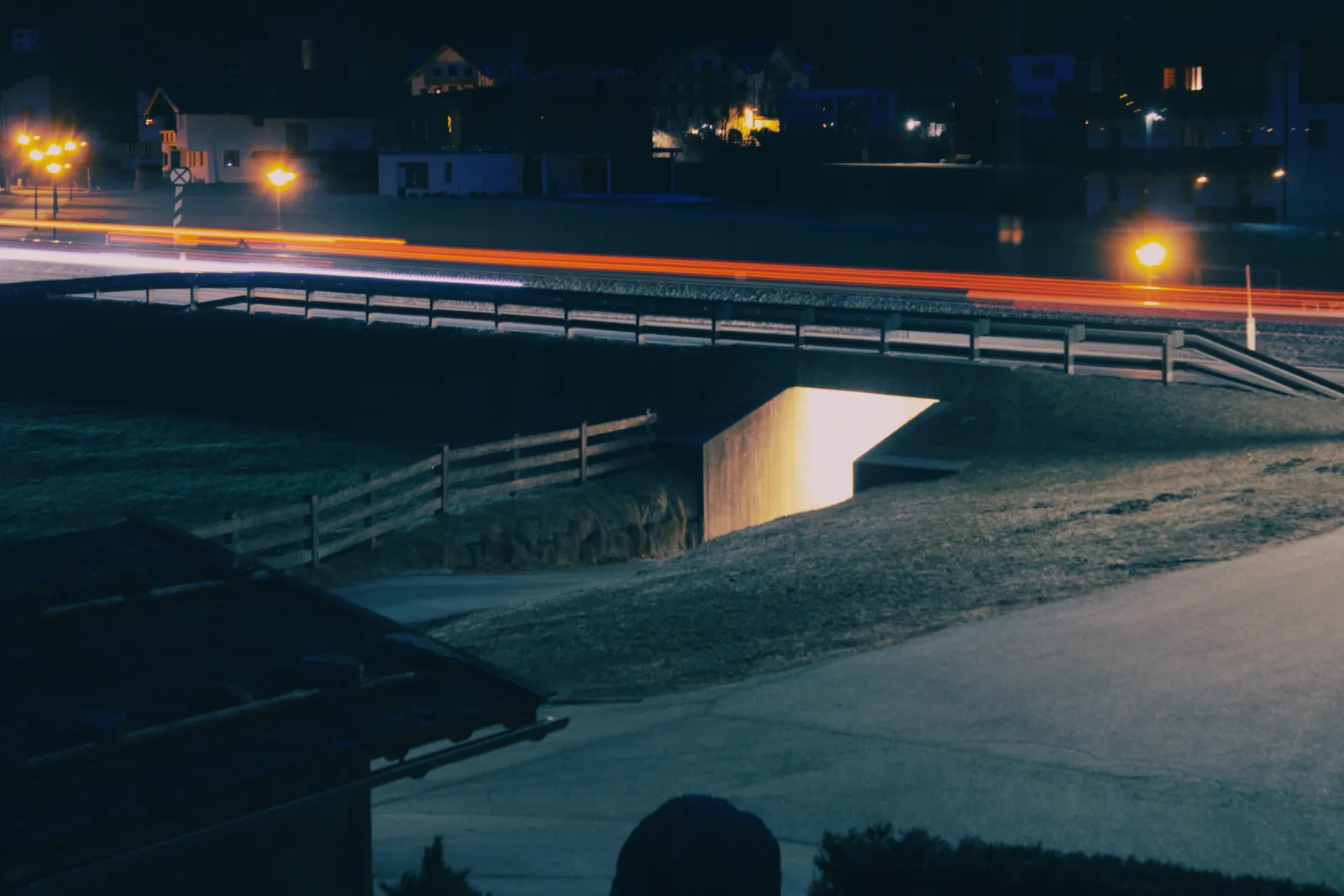 Long exposure shot of Mayrhofen before sunrise
