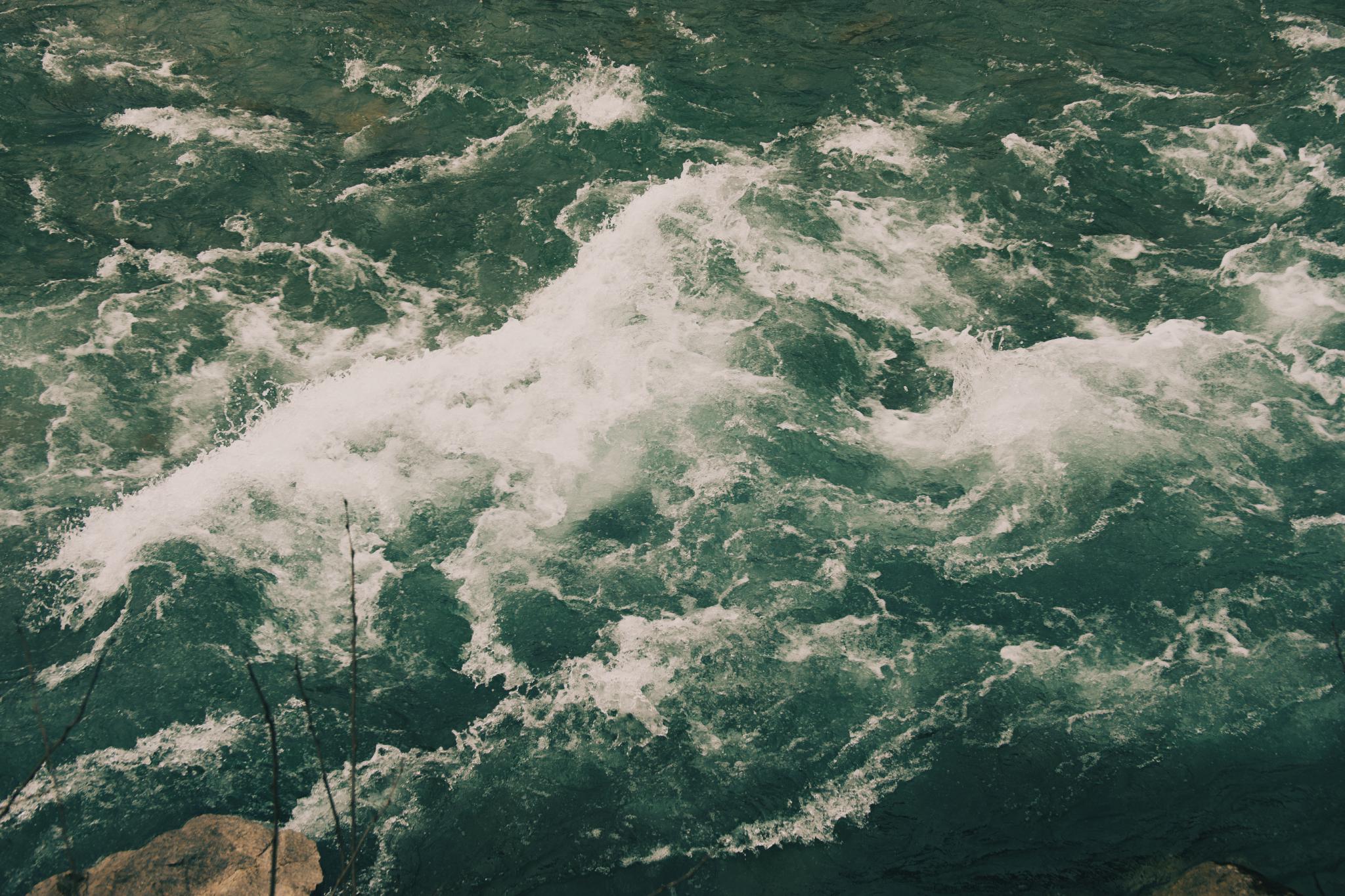 The Ziller river current between rocks