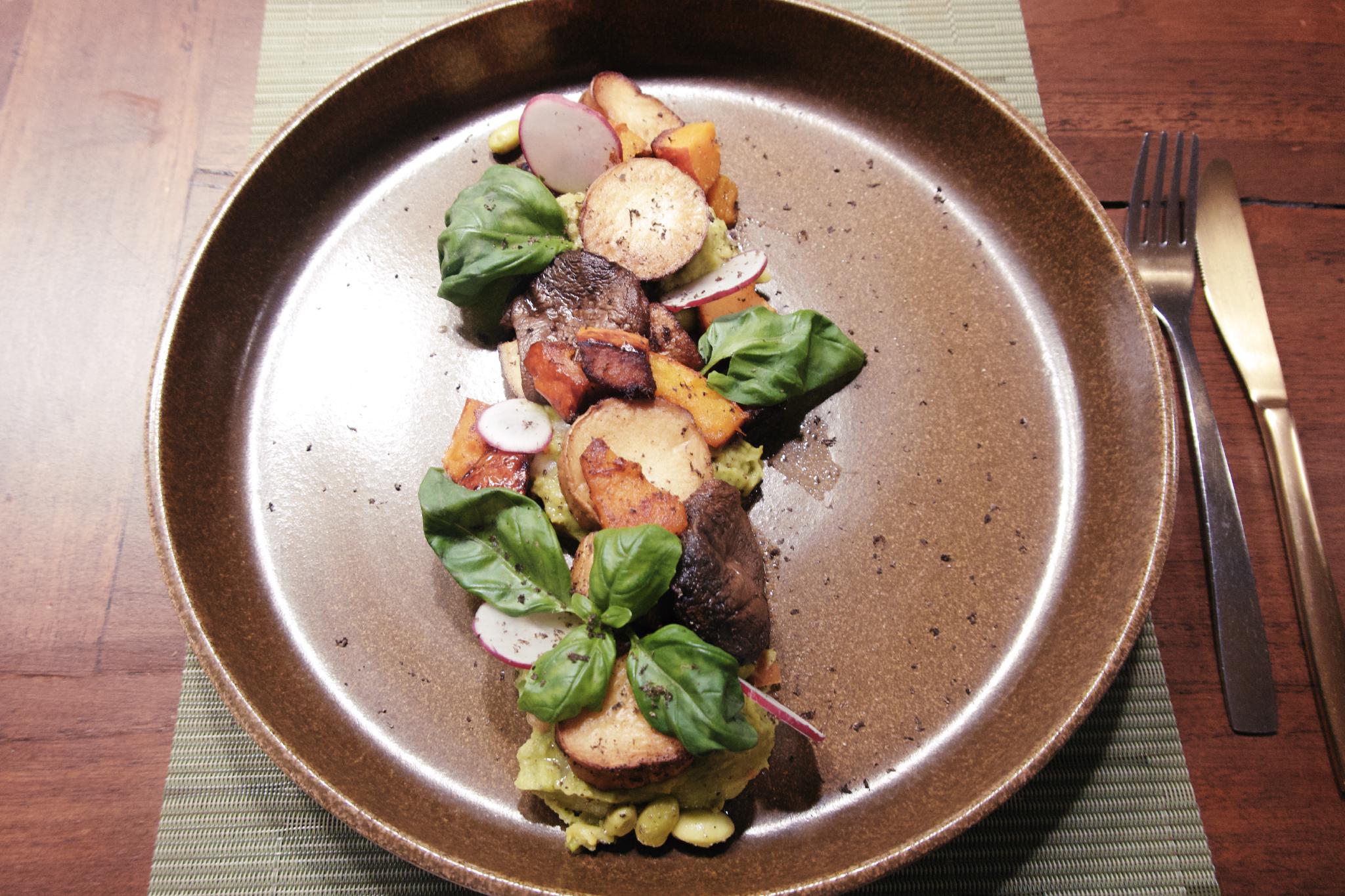 Vegan scallops at Goldkind Mayrhofen